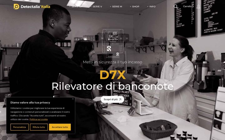 Екранна снимка на detectalia-italia.it