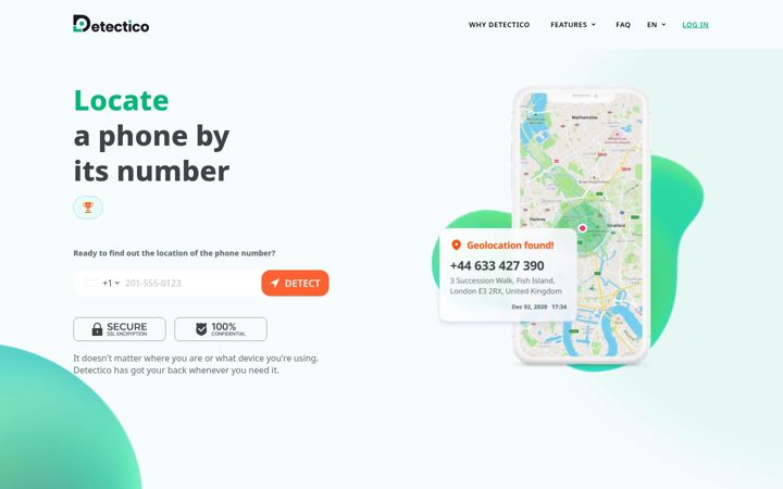 Screenshot of detectico.com