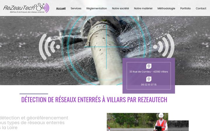 Screenshot of detection-reseaux-enterres.fr