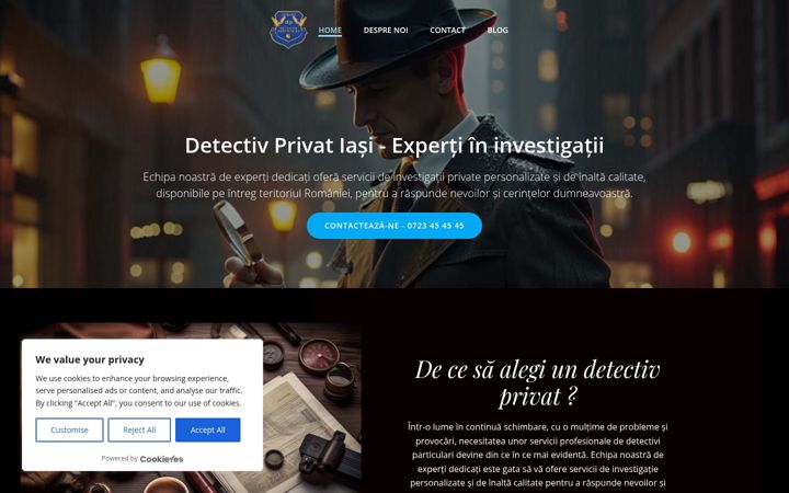 Screenshot of detectiv-privat-iasi.ro