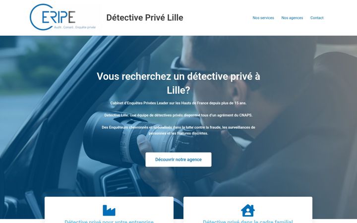 Screenshot of detective-lille.fr
