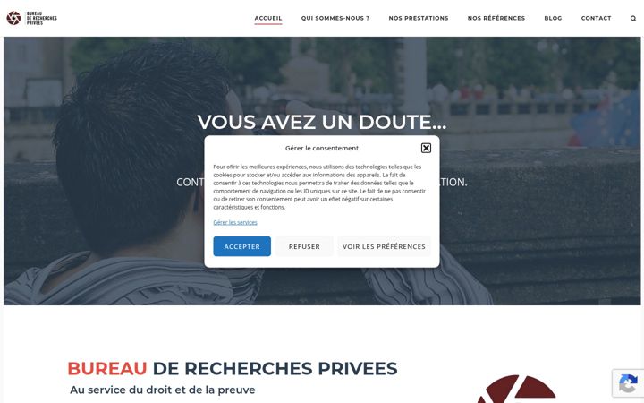 Screenshot of detective-luxembourg.com