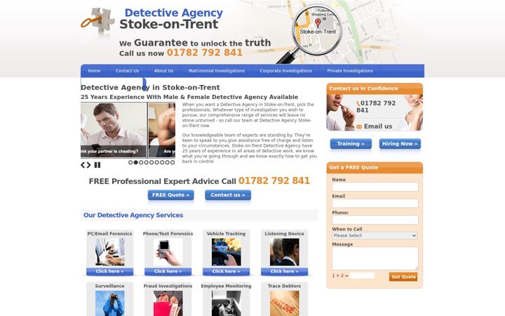 Screenshot of detectiveagency-stoke.co.uk
