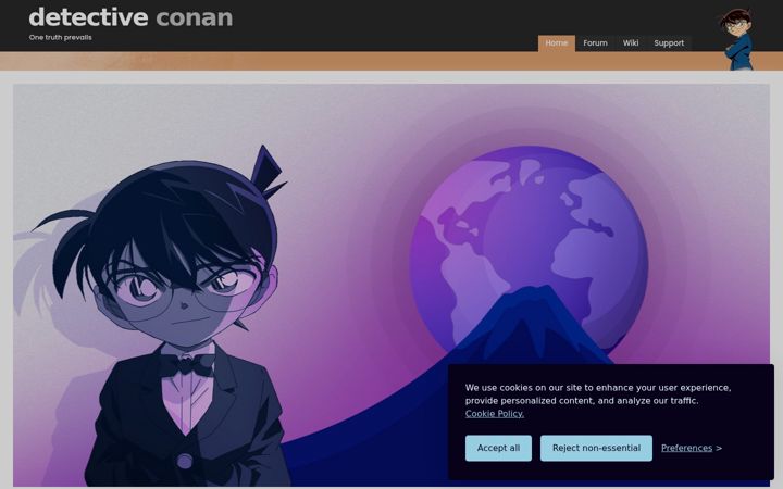 Screenshot of detectiveconanworld.com