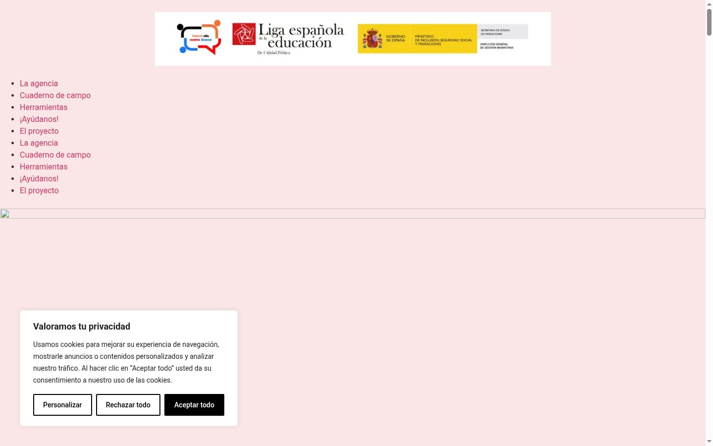 Screenshot tal-banner tal-kunsens muri qabel kwalunkwe interazzjoni