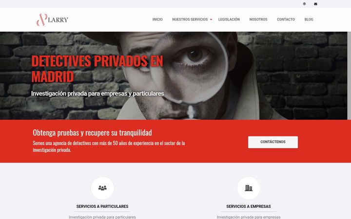 Screenshot του detectiveslarry.com