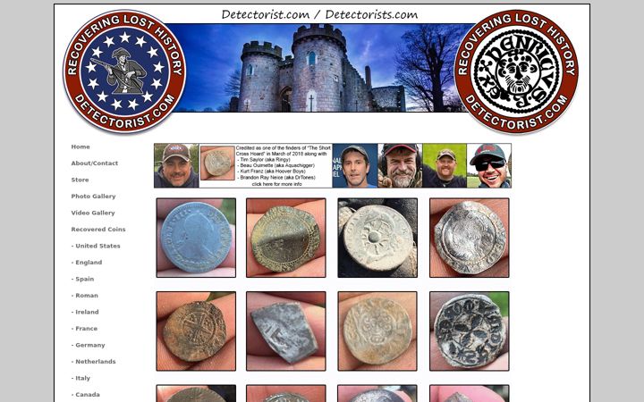 Screenshot of detectorist.com