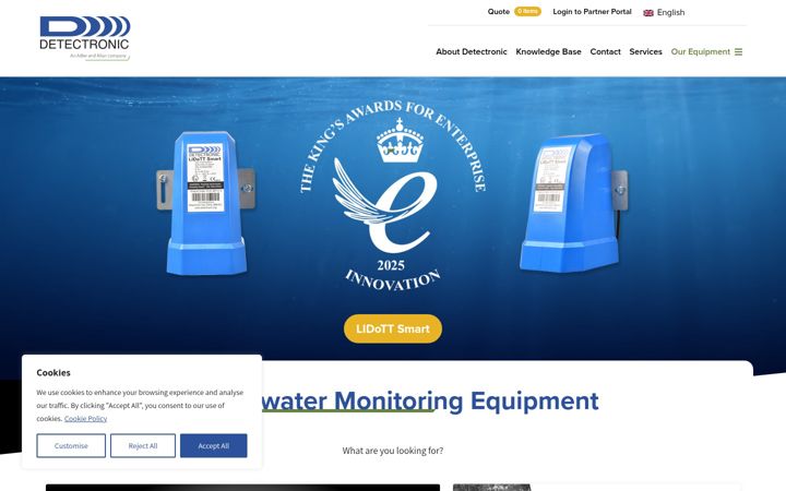 Ekrano kopija detectronic.org
