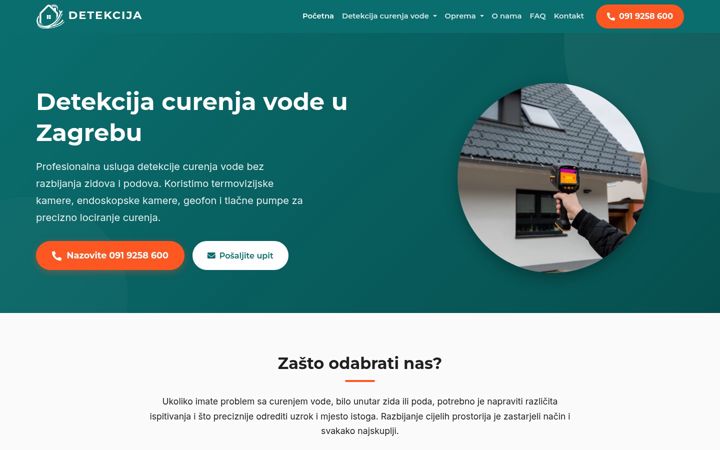 Screenshot of detekcija.com