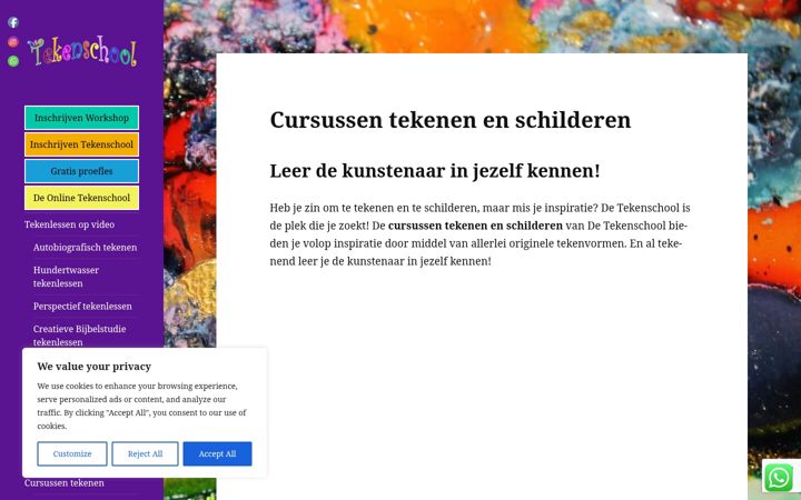Screenshot of detekenschool.nl