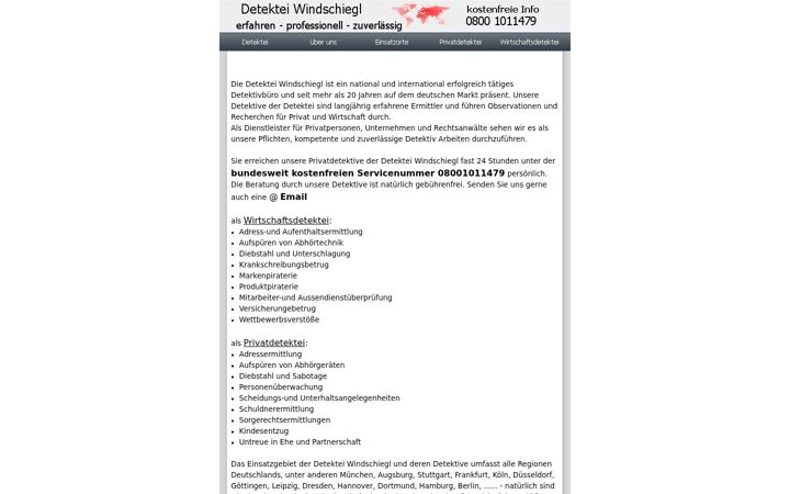 Screenshot of detektei-ig.de
