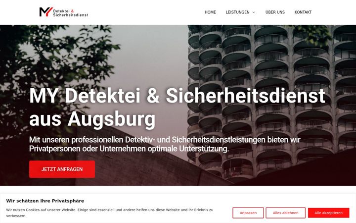 Ekrānuzņēmums no detektei-my.de