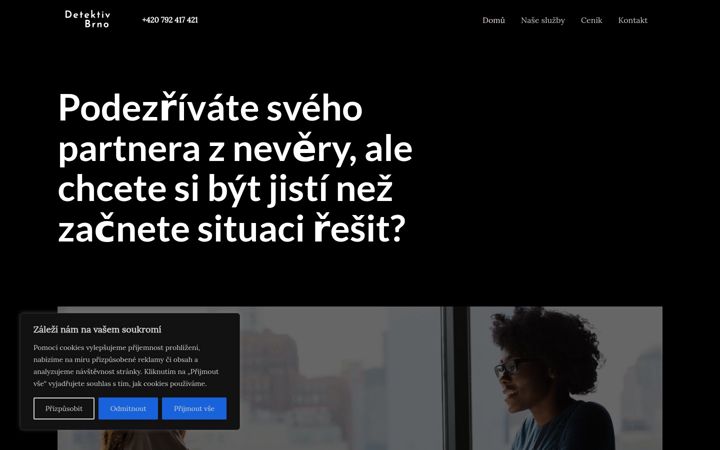 Screenshot von detektiv-brno.cz