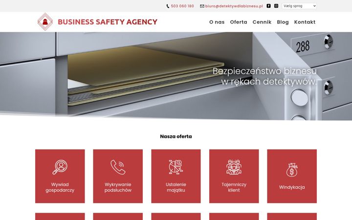 Screenshot ta' detektywdlabiznesu.pl