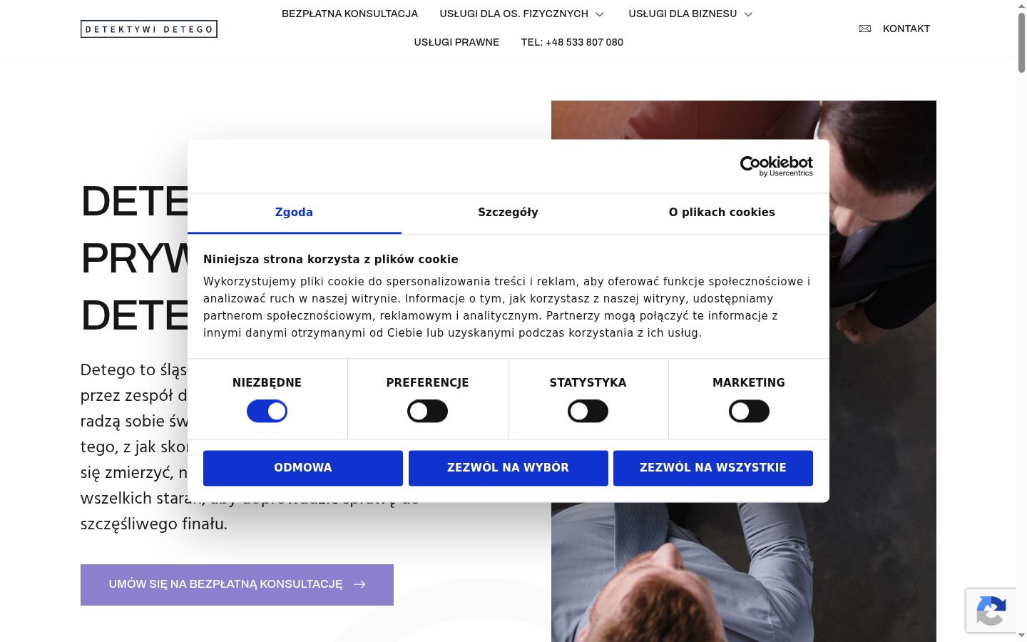 Screenshot van de toestemmingsbanner zoals getoond vóór enige interactie