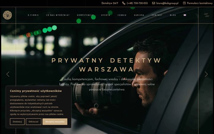 Snímek obrazovky detektywigroup.pl