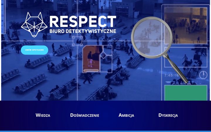 Snímek obrazovky detektywraciborz.pl