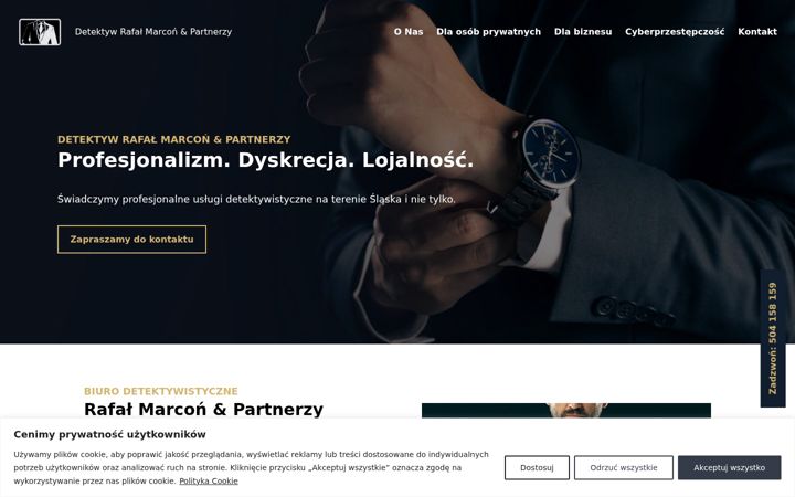 Snímek obrazovky detektywrm.pl