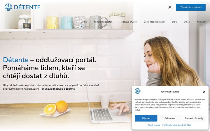 Screenshot of detente.cz