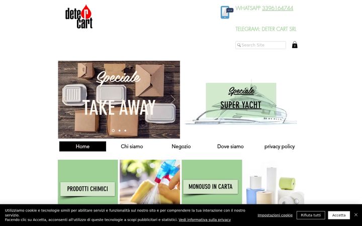 Екранна снимка на detercart.it