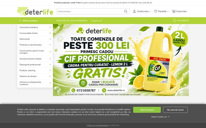 Screenshot of deterlife.ro