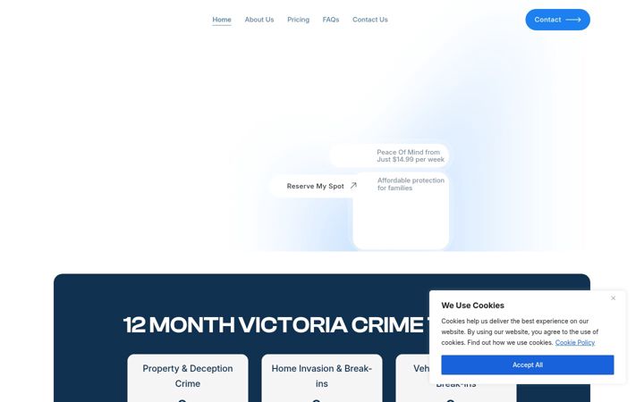 Captura de ecrã de deterrent.net.au