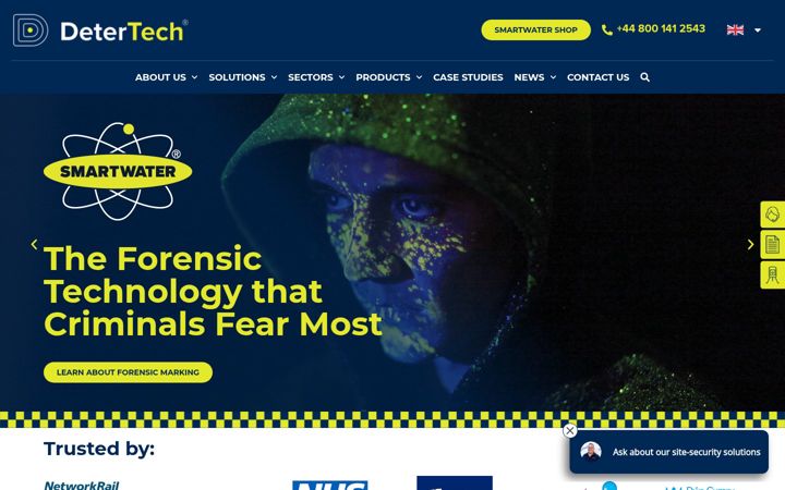 Screenshot of detertech.com
