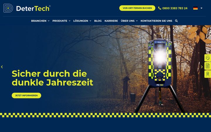 Screenshot of detertech.de
