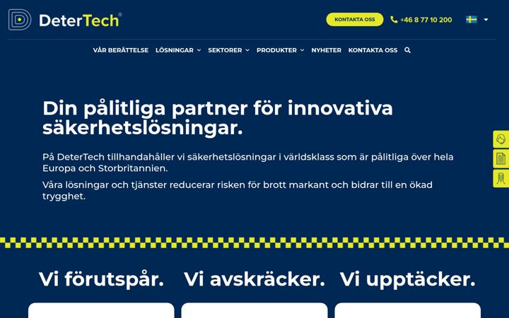 Screenshot of detertech.se