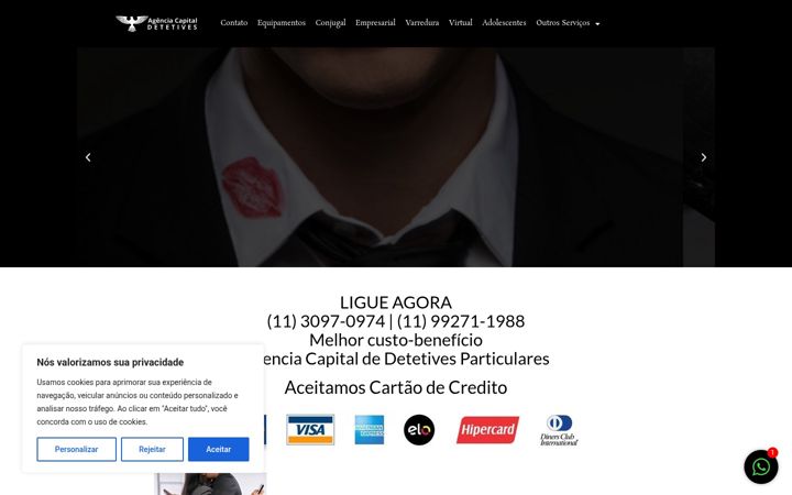 Zrzut ekranu detetive.com.br