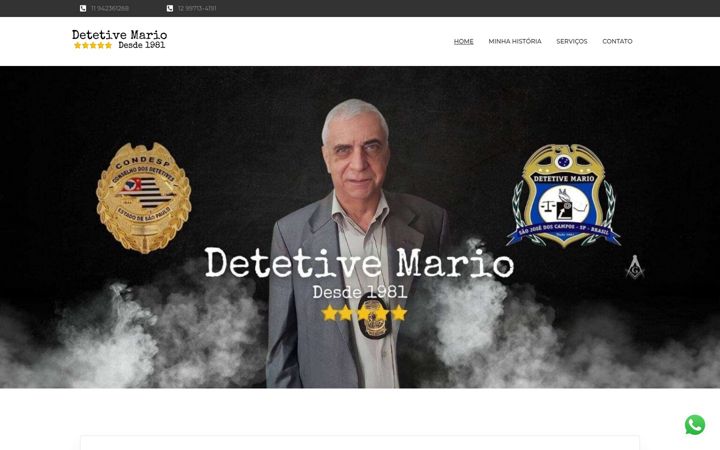 Zrzut ekranu detetivemario.com.br