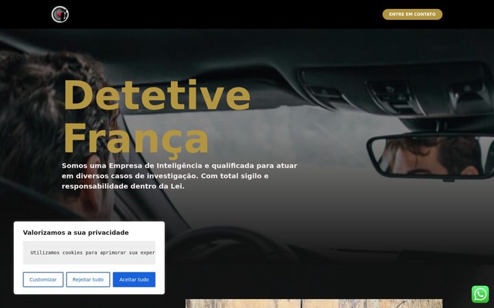 Zrzut ekranu detetiveparticularfranca.com.br