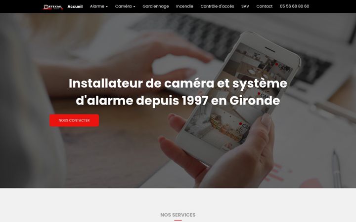 Screenshot of detexial.fr