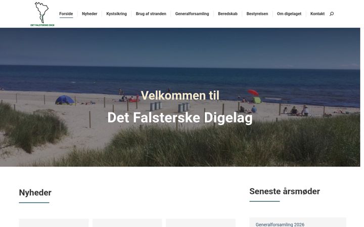 Screenshot of detfalsterskedigelag.dk