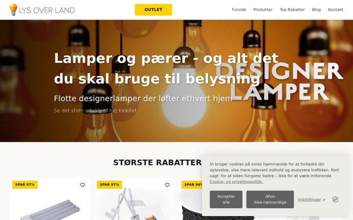 Screenshot of detfedekor.dk