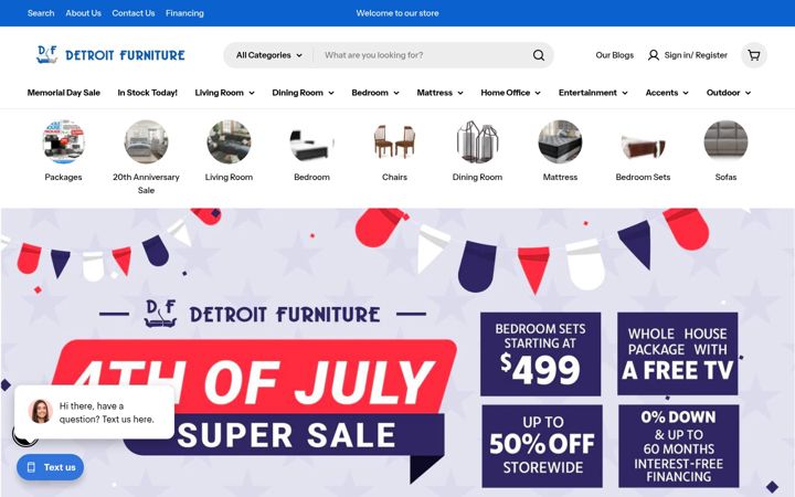 Ekrānuzņēmums no detfurniture.com
