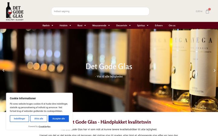 Screenshot of detgodeglas.dk