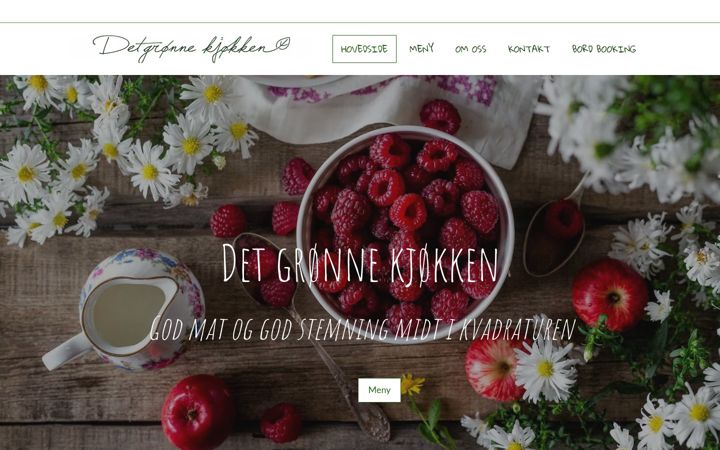 Skjermbilde av detgronnekjokken.no