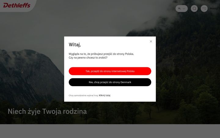 Snímek obrazovky dethleffs-polska.pl