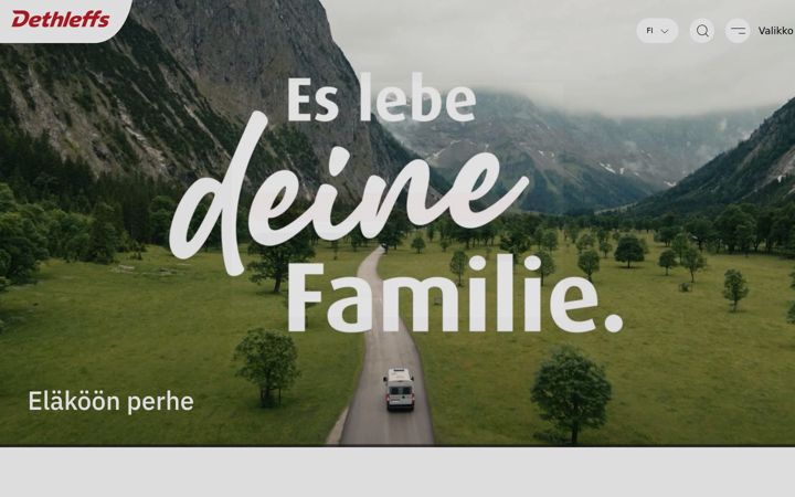 Screenshot di dethleffs.fi
