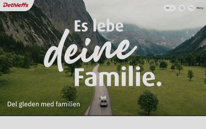 Skjermbilde av dethleffs.no