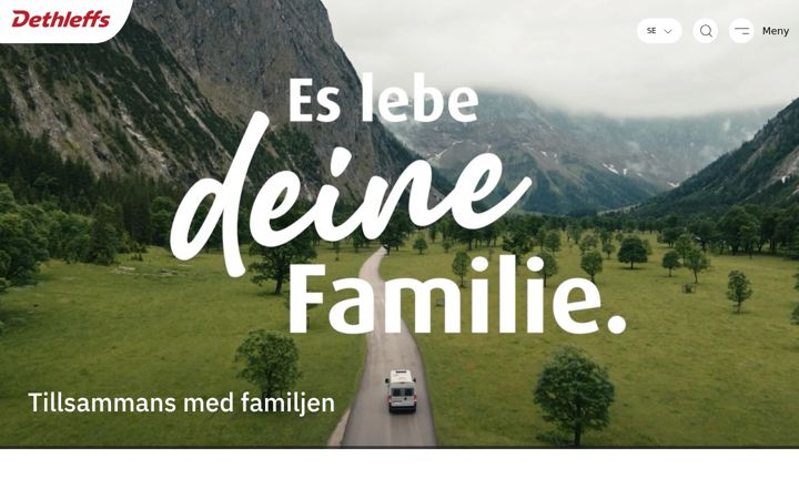 Skærmbillede af dethleffs.se