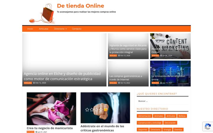 Screenshot ta' detiendaonline.es