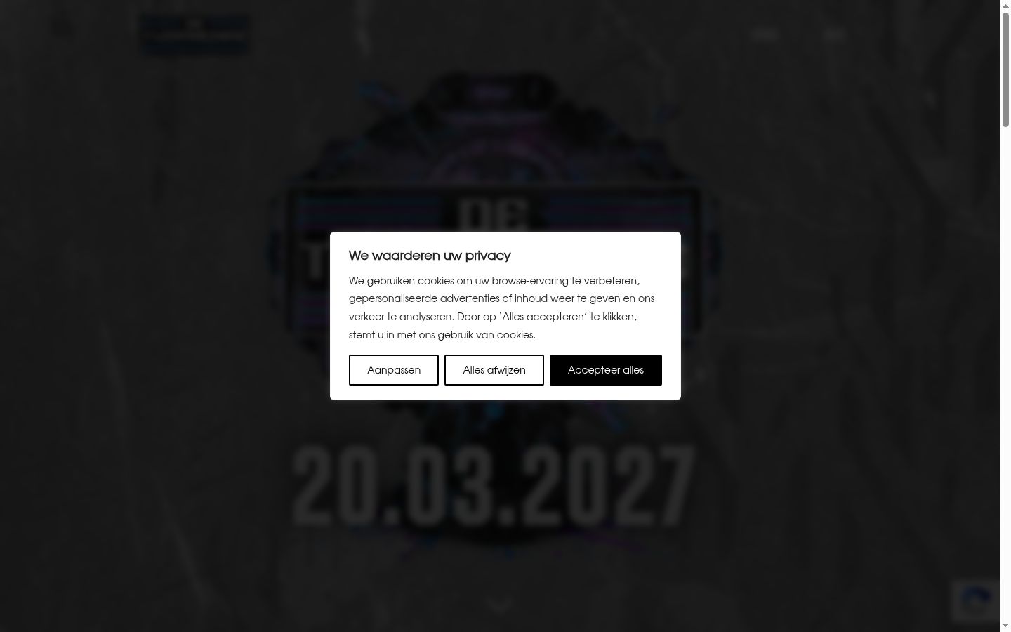 Snímek obrazovky baneru souhlasu zobrazeného před jakoukoli interakcí