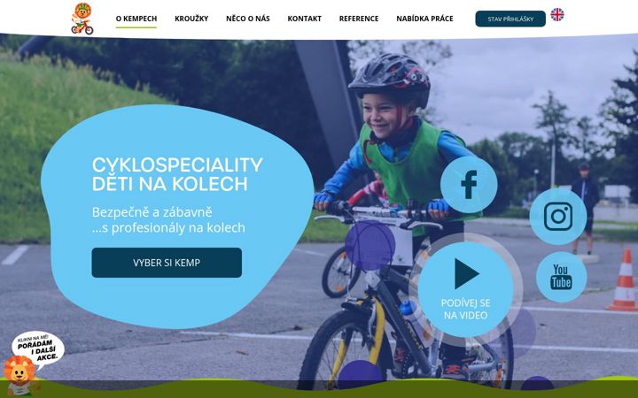 Screenshot of detinakolech.cz