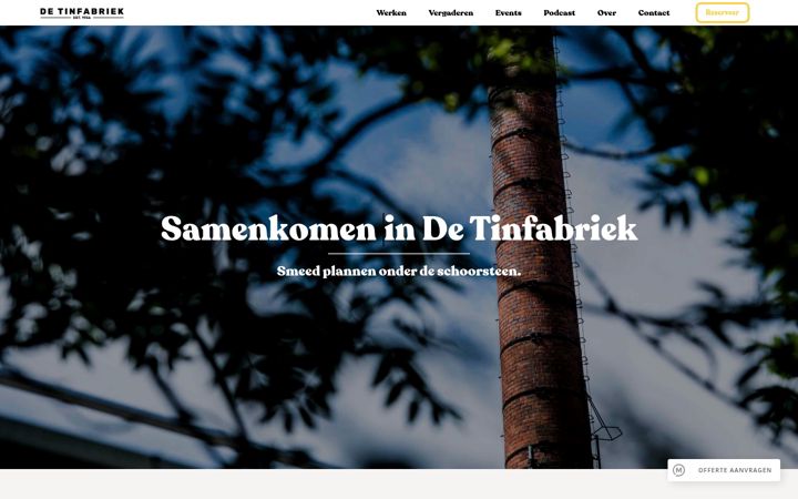Screenshot of detinfabriek.nl