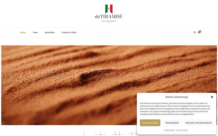 Screenshot of detiramisu.nl