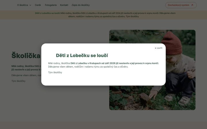 Screenshot of detizlobecku.cz