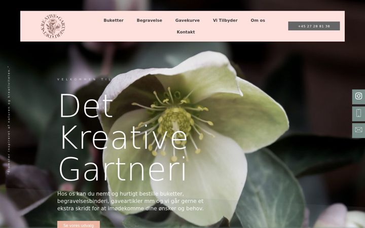 Screenshot van detkreativegartneri.dk