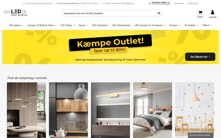 Screenshot van detled.dk
